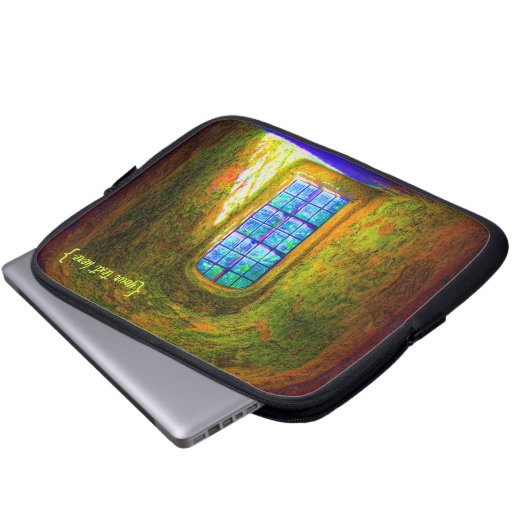 Wunschfenster Laptopschutzhülle (Vorne Knopf)