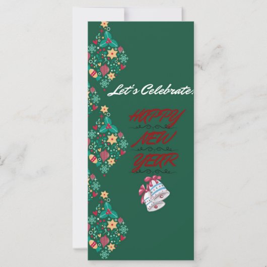 Wunschkarte für das neue Jahr (Vorderseite)