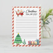 Wunschliste 2020 einladung (Stehend Vorderseite)