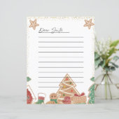 Wunschliste Brief an Weihnachtskinder Weihnachten (Stehend Vorderseite)