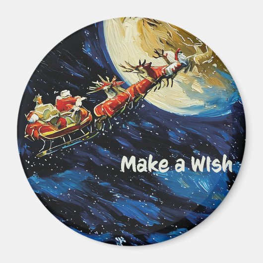 Wunschmagnet, kleines Weihnachtsgeschenk Magnet (Vorne)