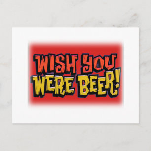 Wünschst du dich, du wärst Alkohol trinken Design Postkarte
