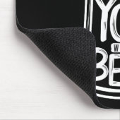 Wünschst du wärst Typografie Mousepad (Ecke)