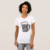 Wünschst du wärst Typografie T-Shirt (Vorne ganz)