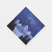 Wunschstern-Nacht Himmel Serviette (Ecke)