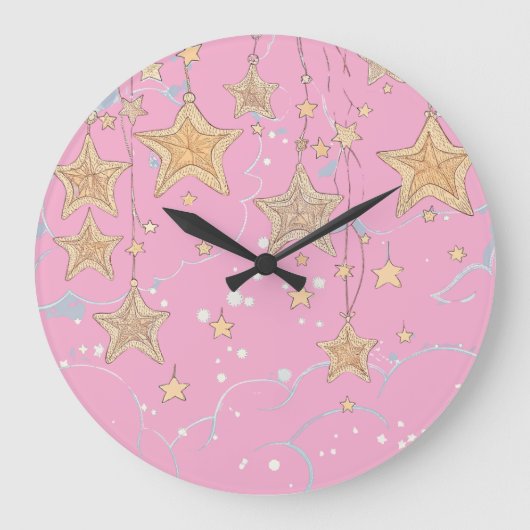 Wunschstern Wanduhr (Vorderseite)