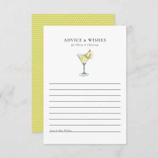 Wünscht Brautparty-Ratenkarte Hinweiskarte (Vorne/Hinten)