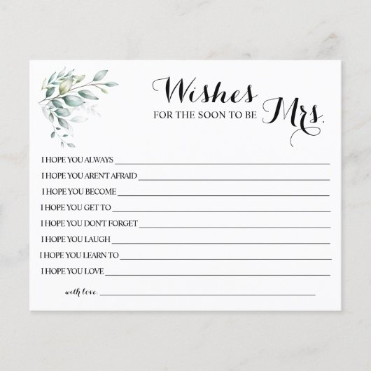 wünscht, dass der Bald Frau Brautparty-Karte wird Flyer (Vorne)