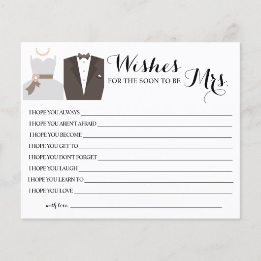 wünscht, dass der Bald Frau Brautparty-Karte wird Flyer (Vorne)