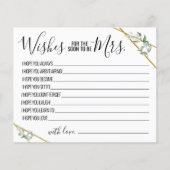 wünscht, dass der Bald Frau Green Shower Card wird Flyer (Vorne)