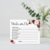 wünscht, dass der Bald Frau Marsala-Karte wird (Stehend Vorderseite)