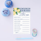 wünscht, dass der Bald Frau mediterrane Zitronen w Flyer (Einzeln)