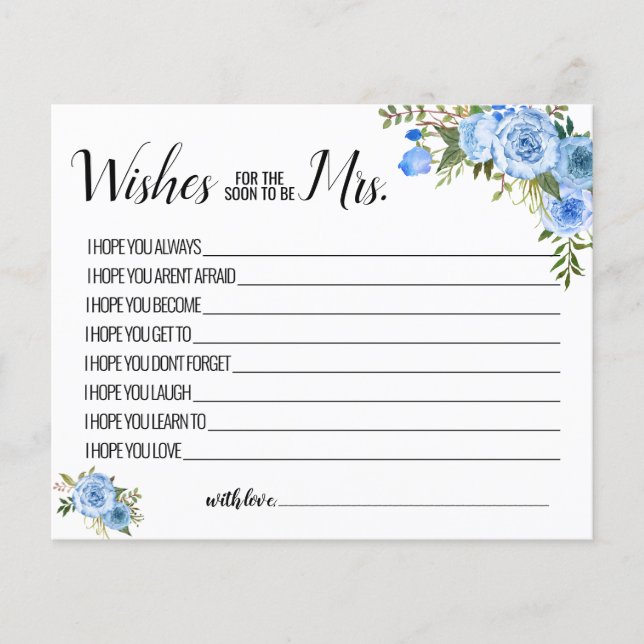 wünscht, dass der Bald Frau Ratenkarte wird (Vorderseite)