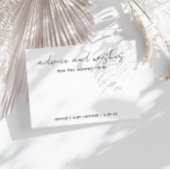 wünscht, dass die Mama eine Kinderdusche Minimalis Hinweiskarte