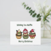 wünscht euch Muffin Frohe Weihnachten (Stehend Vorderseite)