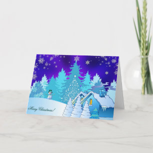 Wünscht Frohe Weihnachten Schneemann Christmas