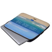 Wünscht, ich wäre da - Blue Beach Umbrella Laptopschutzhülle (Vorne Knopf)