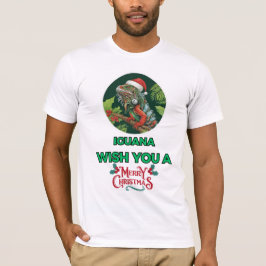 WÜNSCHT IHNEN EINE IGUANA MERRY CHRISTMAS T-Shirt