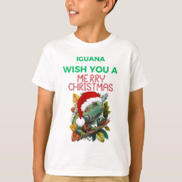 WÜNSCHT IHNEN EINE IGUANA MERRY CHRISTMAS T-Shirt