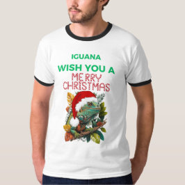 WÜNSCHT IHNEN EINE IGUANA MERRY CHRISTMAS T-Shirt