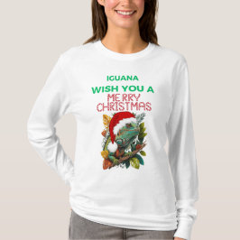 WÜNSCHT IHNEN EINE IGUANA MERRY CHRISTMAS T-Shirt