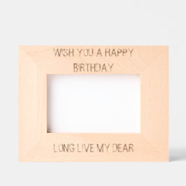 WÜNSCHT IHNEN EINEN GLÜCKLICHEN GEBURTSTAG GEÄTZTE RAHMEN