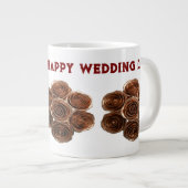 WÜNSCHT IHNEN EINEN GLÜCKLICHEN WOHNTAG Jumbo-Tasse (Vorderseite Rechts)