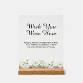 Wünscht ihr euch hier das Gedenkmal der weißen Blu Acrylschild (Vorderseite)