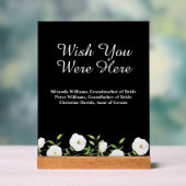 Wünscht ihr euch hier das Gedenkmal der weißen Blu Acrylschild (Neutral)