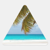 Wünscht, ihr wäret hier! dreieckiger aufkleber (Vorderseite)