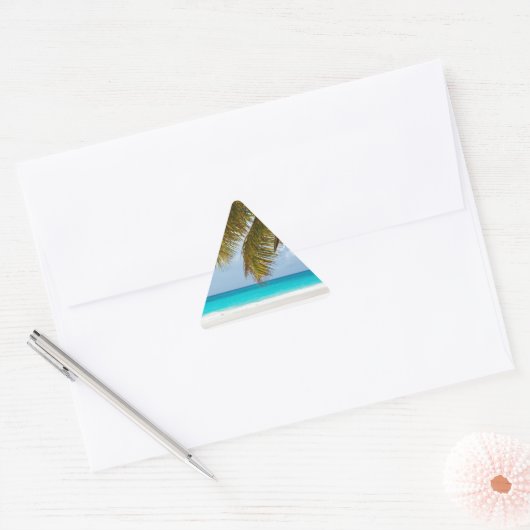 Wünscht, ihr wäret hier! dreieckiger aufkleber (Umschlag)