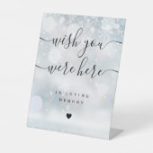 Wünscht, ihr wäret hier im Winter der Erinnerung Sockelschild (Vorderseite)