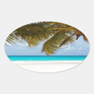 Wünscht, ihr wäret hier! ovaler aufkleber