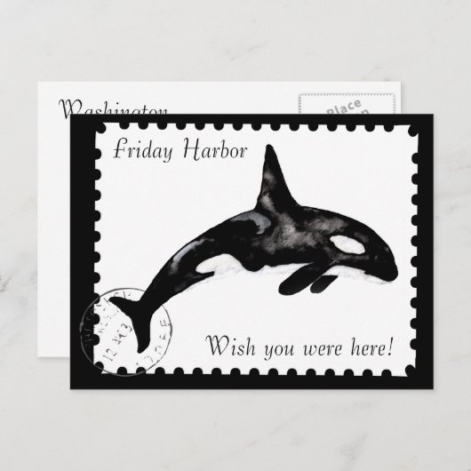 Wünscht, ihr wäret hier! postkarte (Vorne/Hinten)