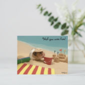 Wünscht, ihr wäret hier! postkarte (Stehend Vorderseite)