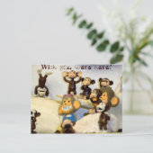 Wünscht, ihr wäret hier! postkarte (Stehend Vorderseite)