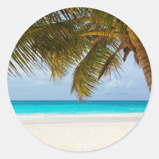 Wünscht, ihr wäret hier! runder aufkleber (Vorderseite)