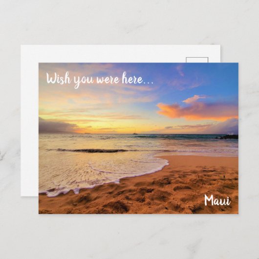 Wünscht, ihr wäret hier Sandy Beach? Postkarte (Vorne/Hinten)