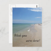 Wünscht, ihr wäret hier, Strand Szene Postkarte (Vorne/Hinten)