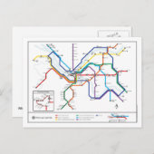 Wünscht, wir wären hier Postcard Postkarte (Vorne/Hinten)