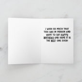 WÜNSCHTE, DAS WAR IN PERSON SON "GLÜCKLICHER GEBUR KARTE (Innenseite)