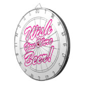 Wünschte, du wärest Bier! Dartscheibe (Vorderseite rechts)