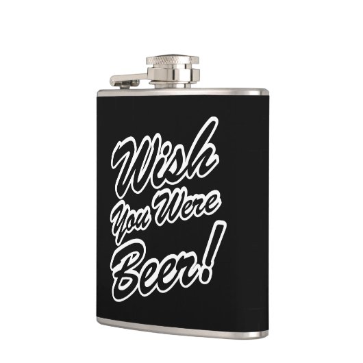 Wünschte, du wärest Bier! Flachmann (Links)