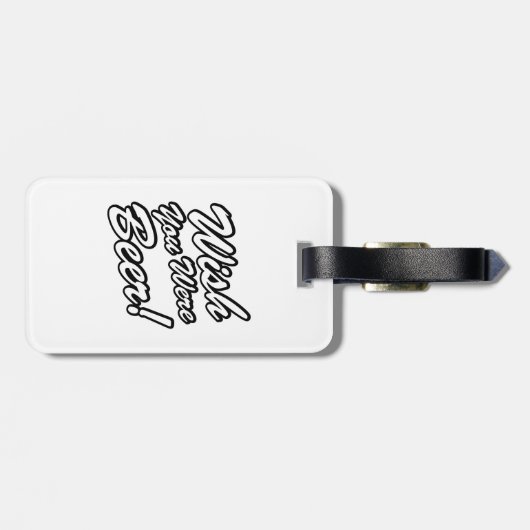 Wünschte, du wärest Bier! Gepäckanhänger (Rückseite horizontal)