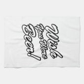 Wünschte, du wärest Bier! Geschirrtuch (Horizontal)