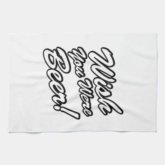 Wünschte, du wärest Bier! Geschirrtuch (Horizontal)