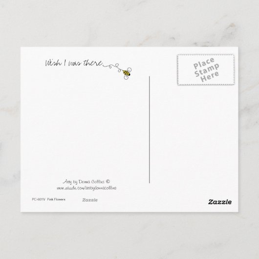 Wünschte, ich wäre dort Postkarte (Rückseite)