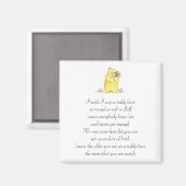 Wünschte, ich wäre ein Teddy Bären Gedicht Magnet (Vorderseite/Rückseite)