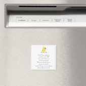 Wünschte, ich wäre ein Teddy Bären Gedicht Magnet (In Situ (Geschirrspüler))