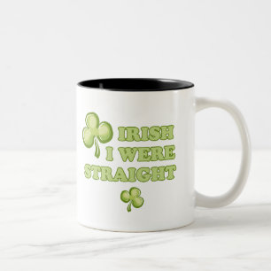 Wünschte, ich wäre hetero zweifarbige tasse